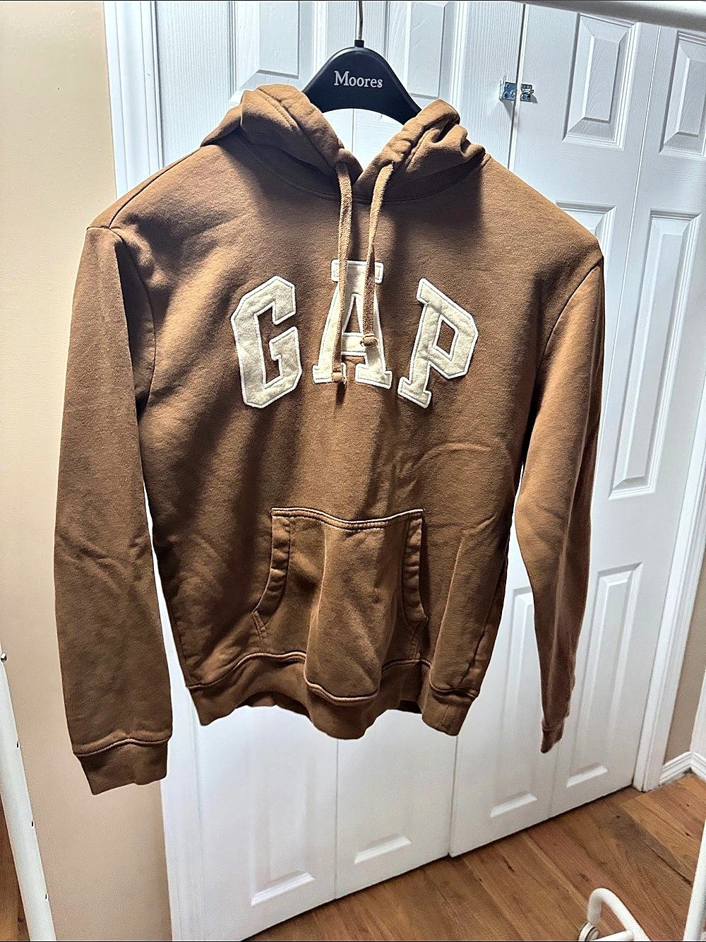 Gap Arch Logo Pullover Hoodie Brown Size Small